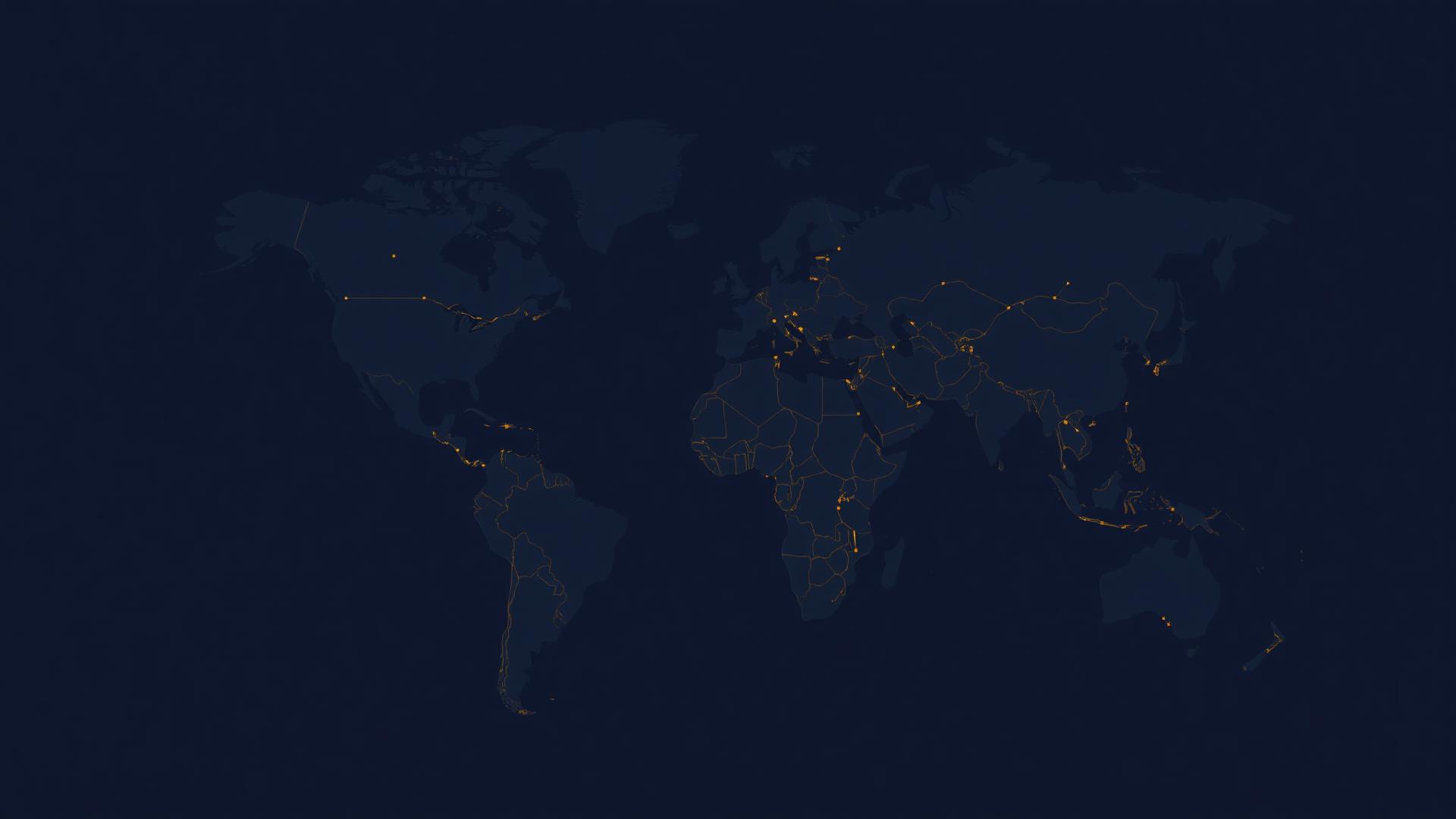 Mapa mundial de operaciones internacionales